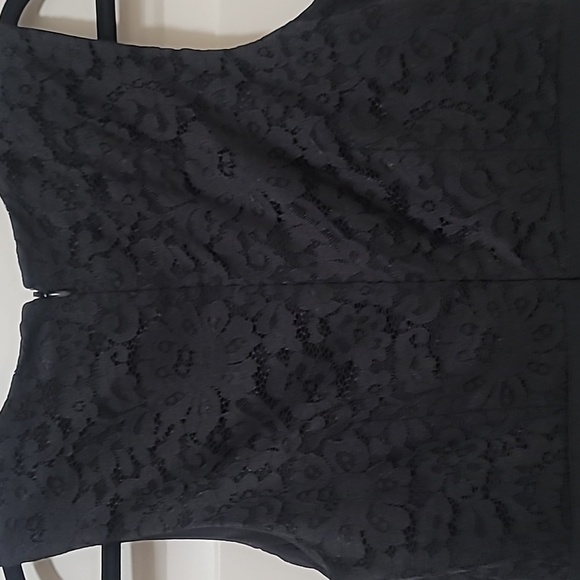 The Limited Little Black Dress with laced Whimsigoth Top, Flared Skirt Size 6 - Picture 5 of 6